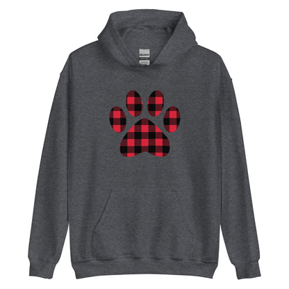 Gingham Paw Print Hoodie