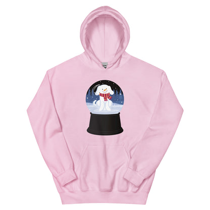 Snowman Puppy Snow Globe Hoodie