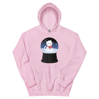 Snowman Kitty Snow Globe Hoodie