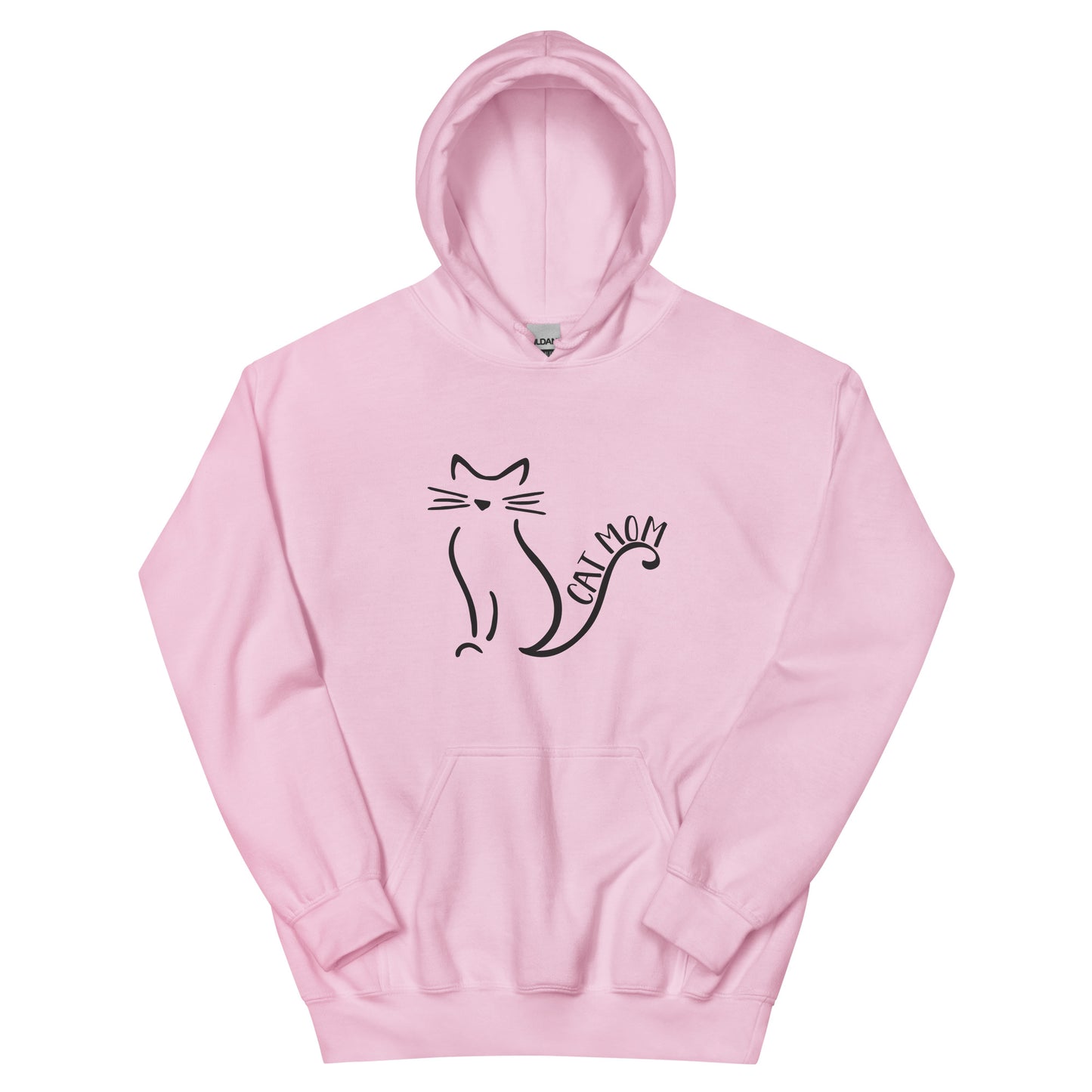 Cat Mom Outlined Hoodie