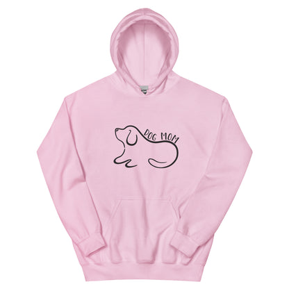 Dog Mom Outlined Hoodie