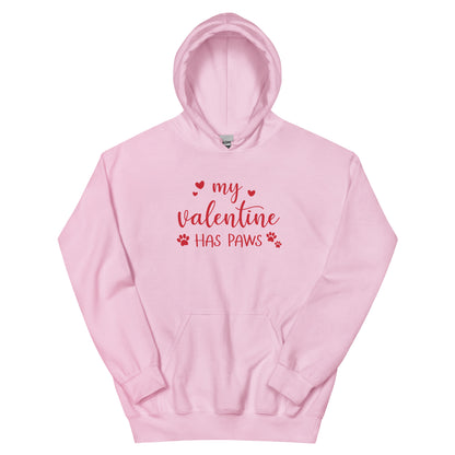 My Valentine Has Paws Hoodie