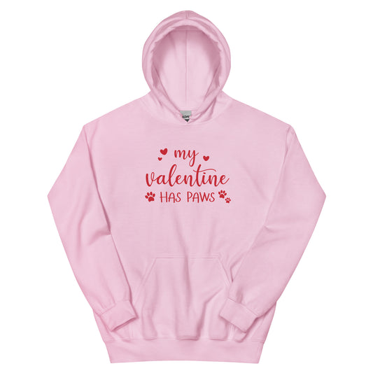 My Valentine Has Paws Hoodie