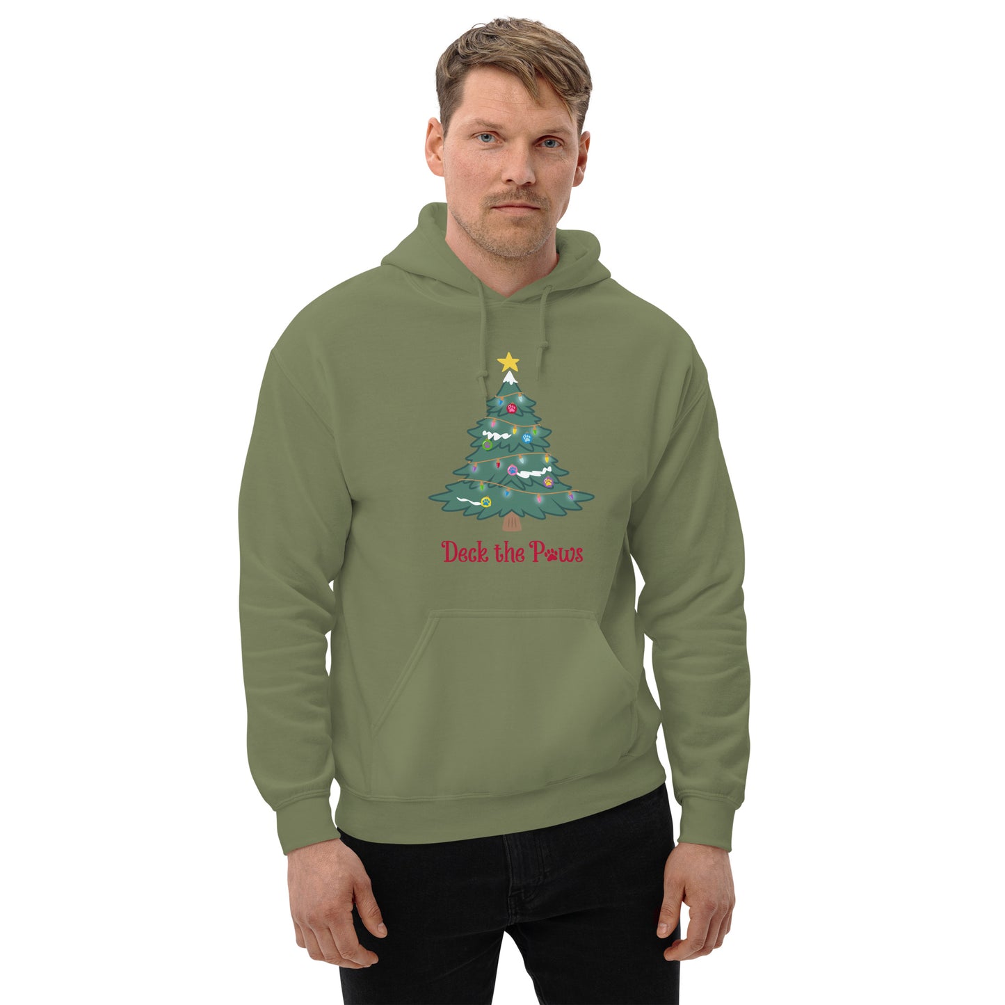 Deck The Paws Christmas Tree Hoodie