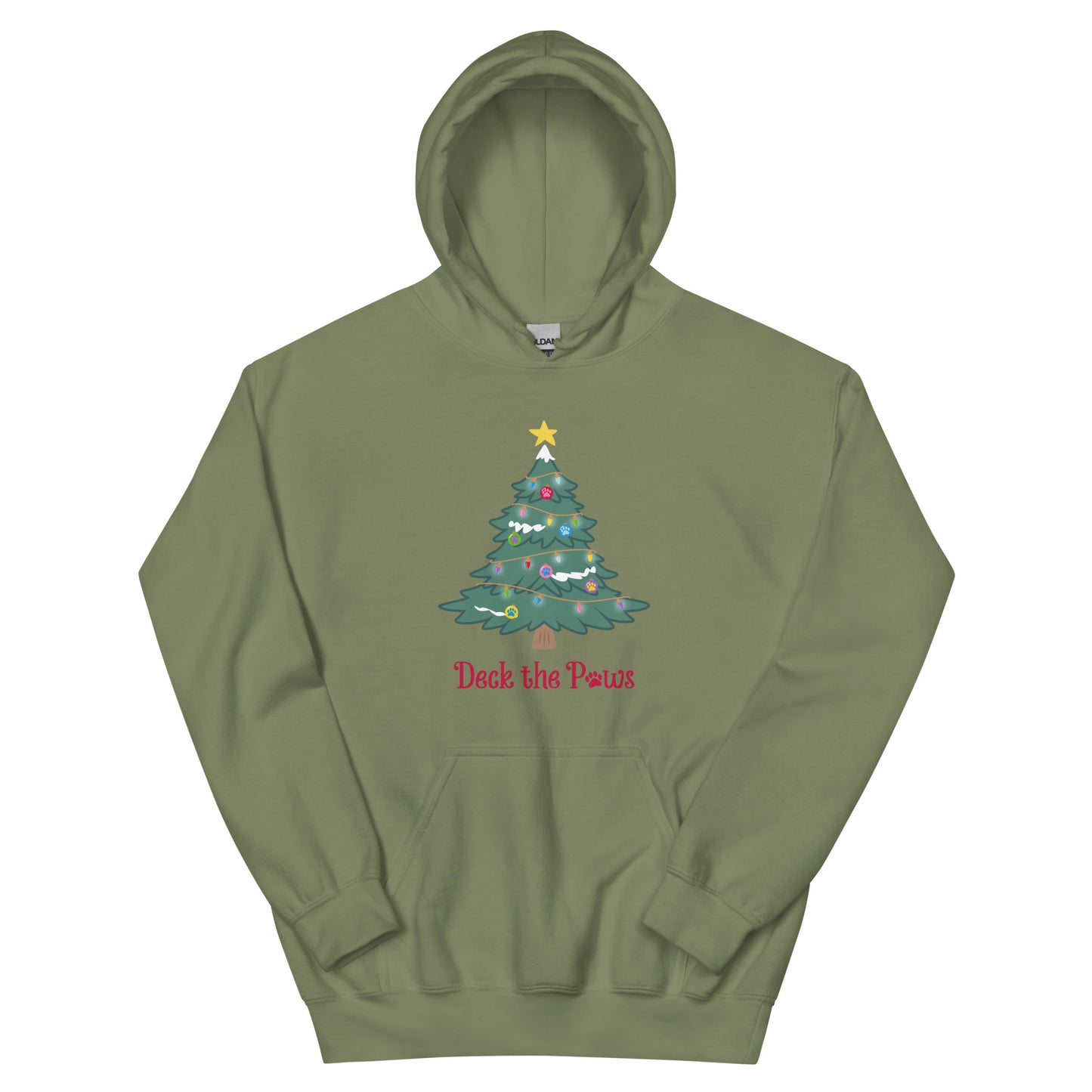 Deck The Paws Christmas Tree Hoodie