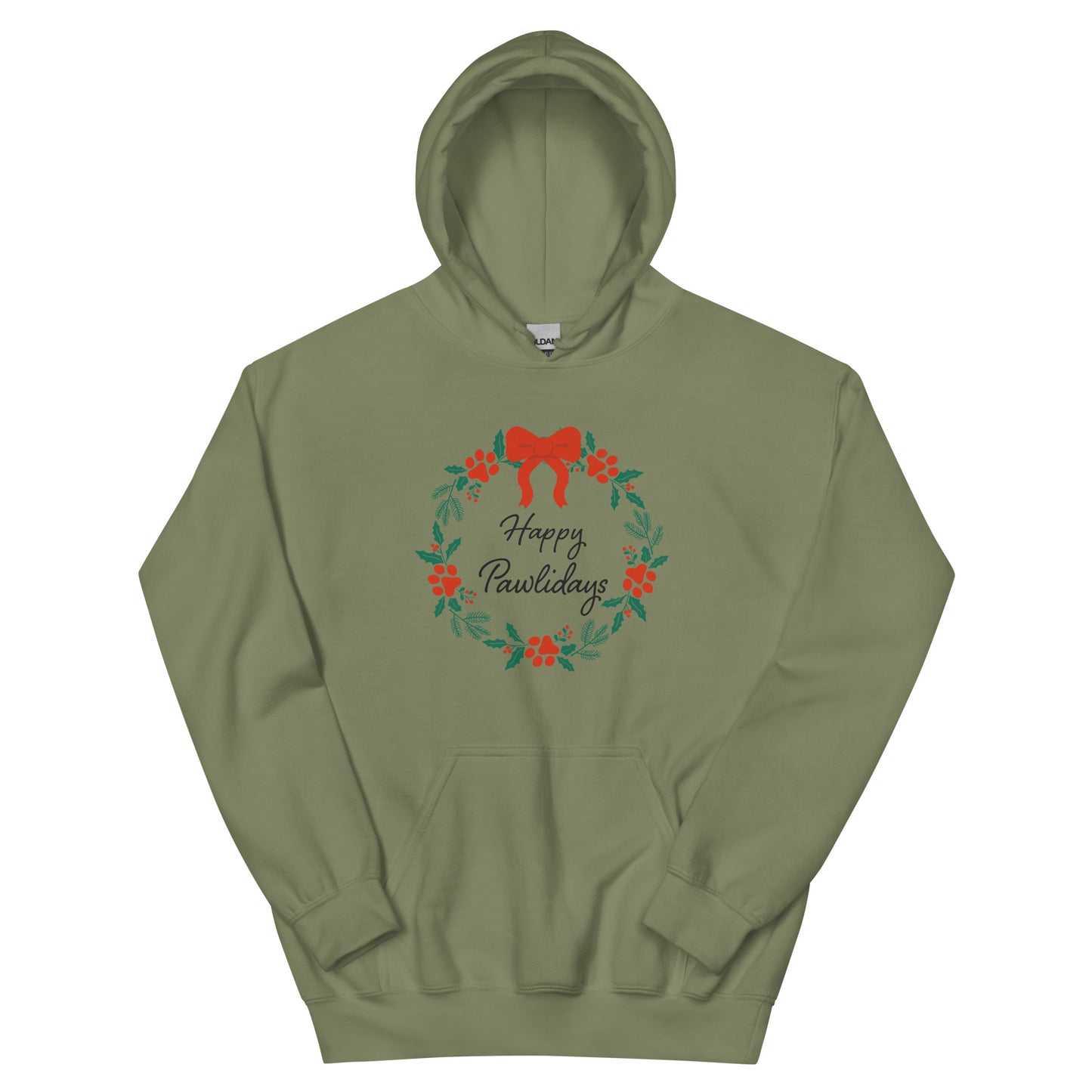 Happy Pawlidays Wreath Hoodie