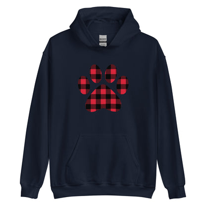 Gingham Paw Print Hoodie