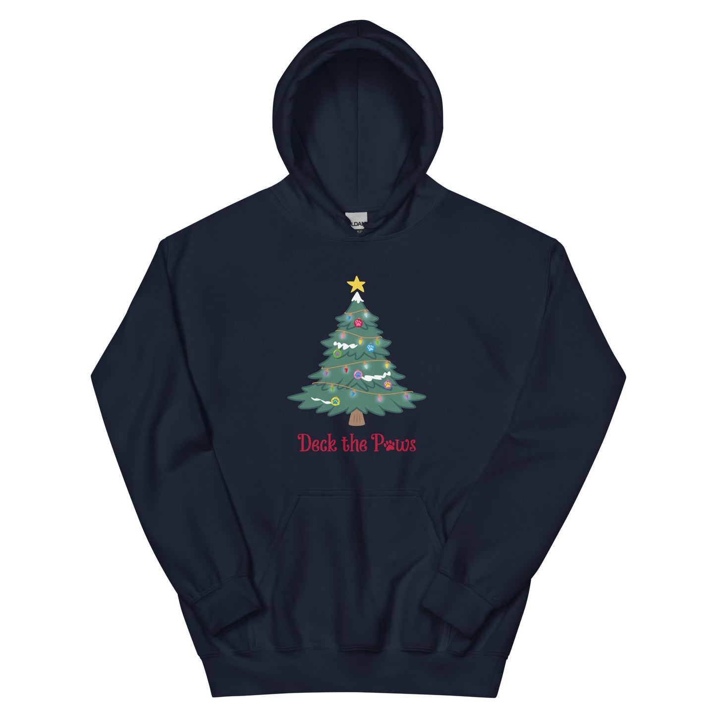 Deck The Paws Christmas Tree Hoodie