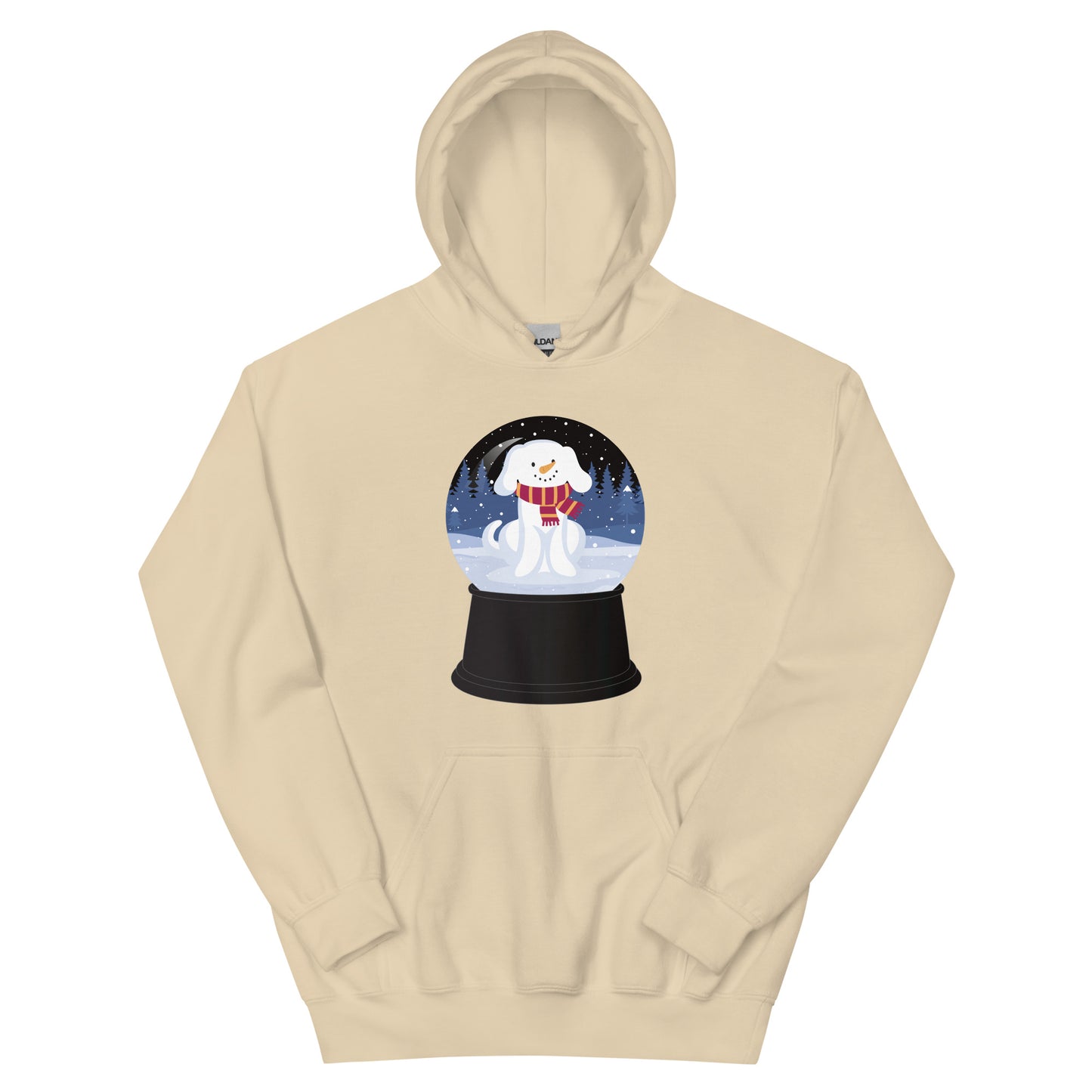 Snowman Puppy Snow Globe Hoodie