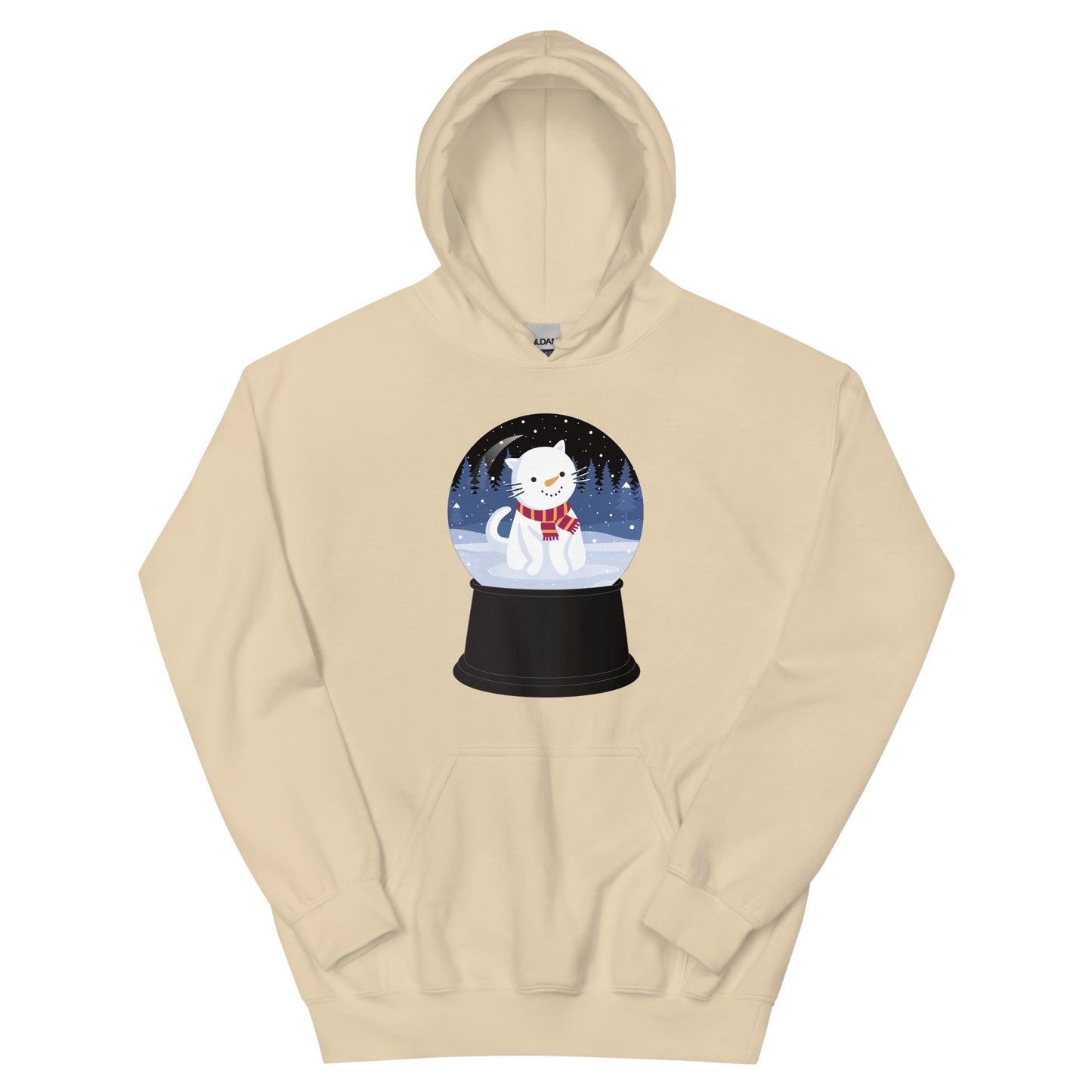 Snowman Kitty Snow Globe Hoodie