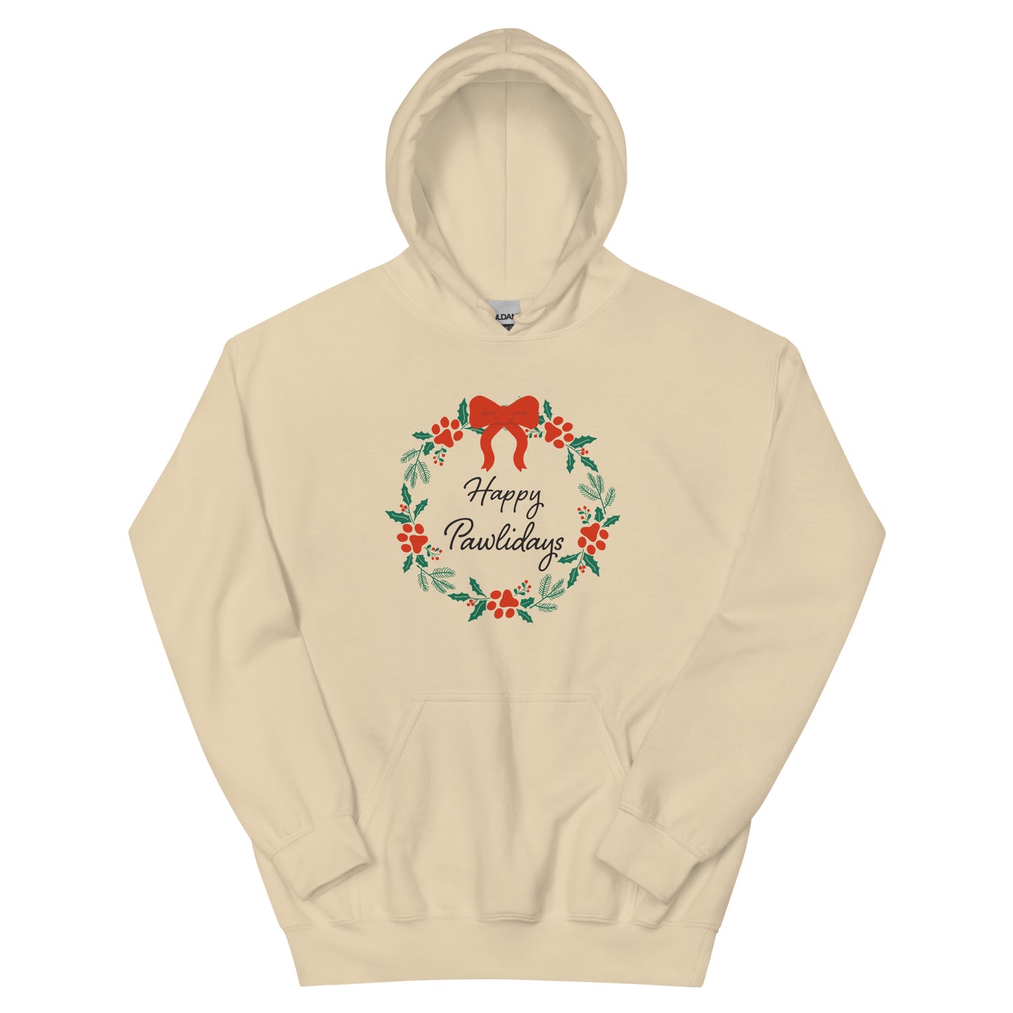 Happy Pawlidays Wreath Hoodie