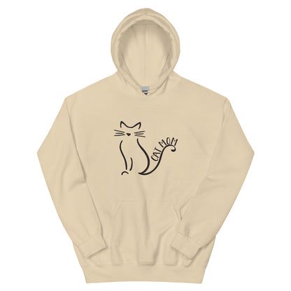 Cat Mom Outlined Hoodie