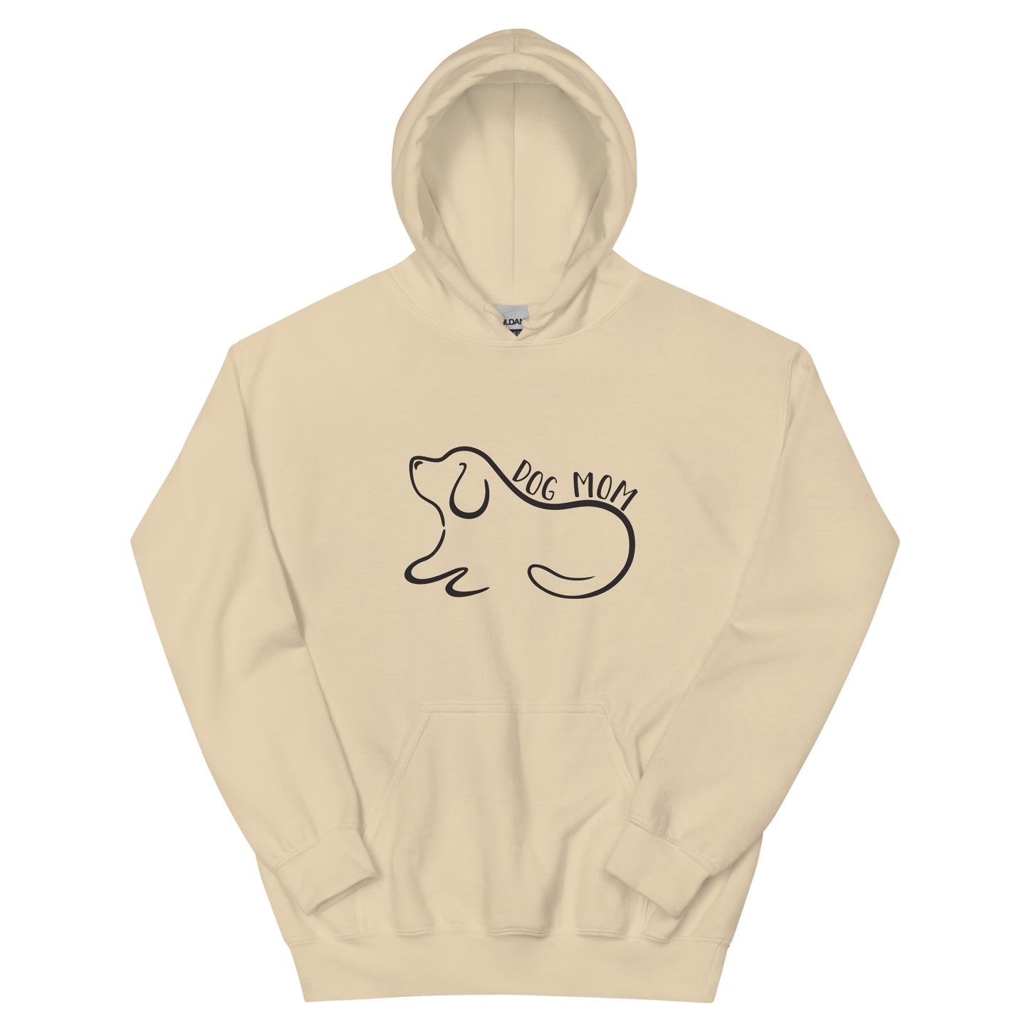 Dog Mom Outlined Hoodie