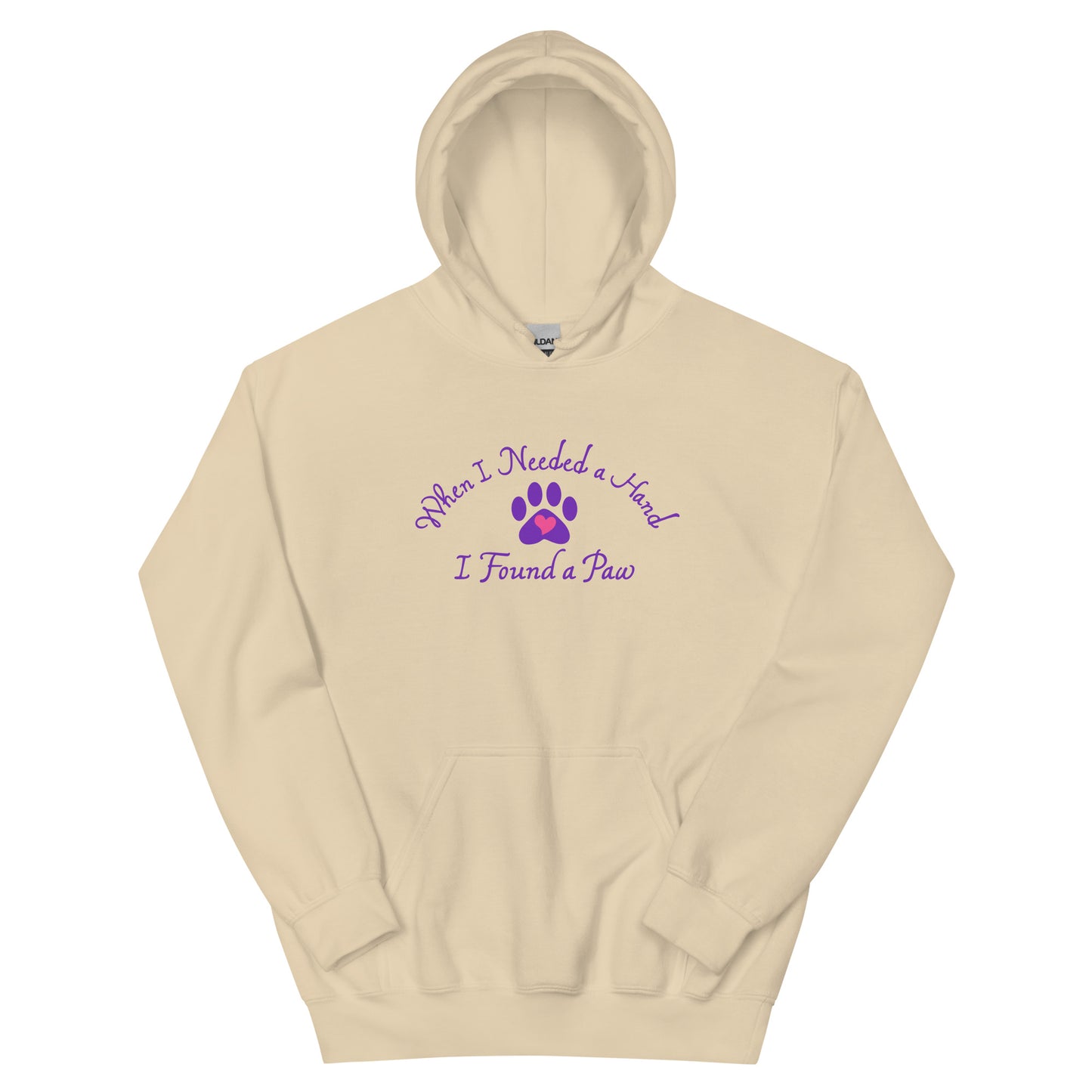 When I Needed a Hand I Found A Paw  Hoodie