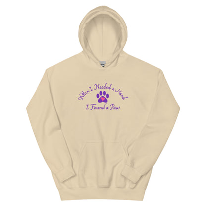 When I Needed a Hand I Found A Paw  Hoodie