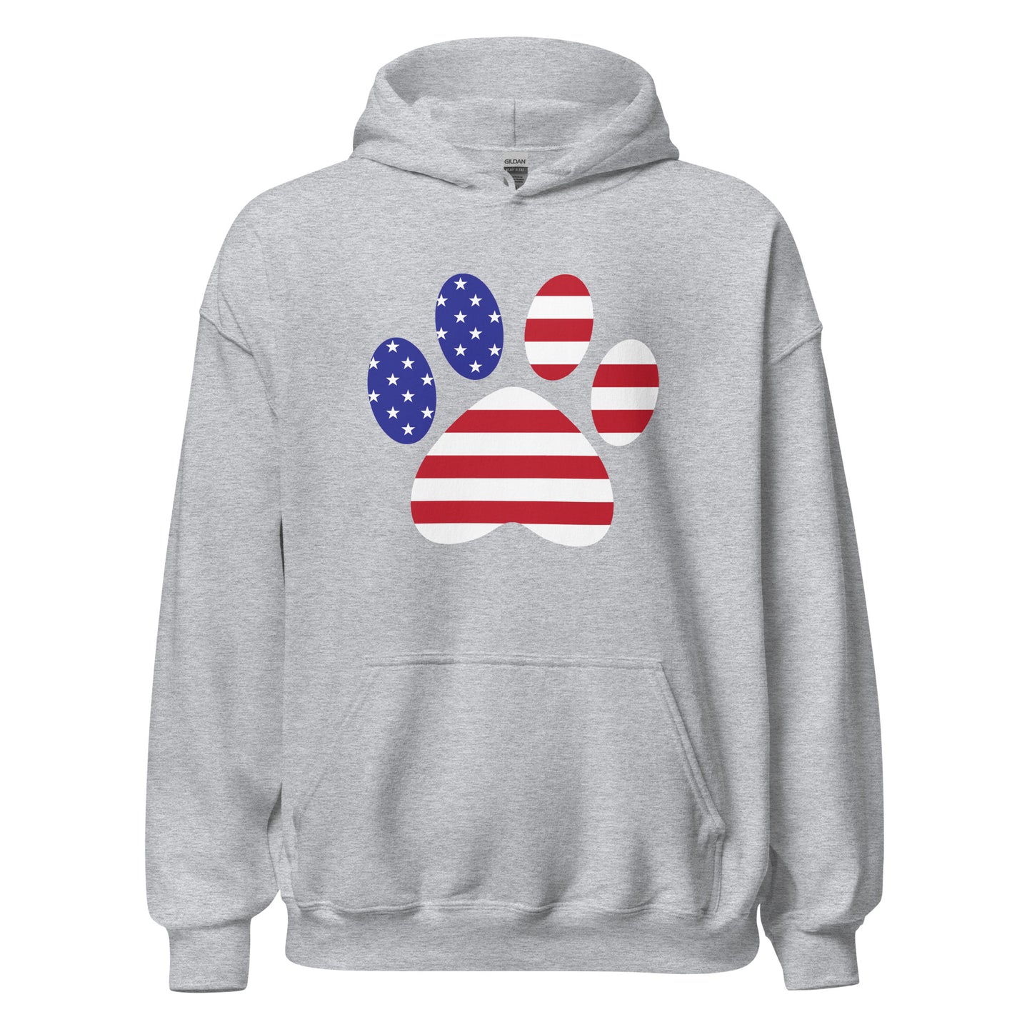 Patriotic Paw Print Hoodie