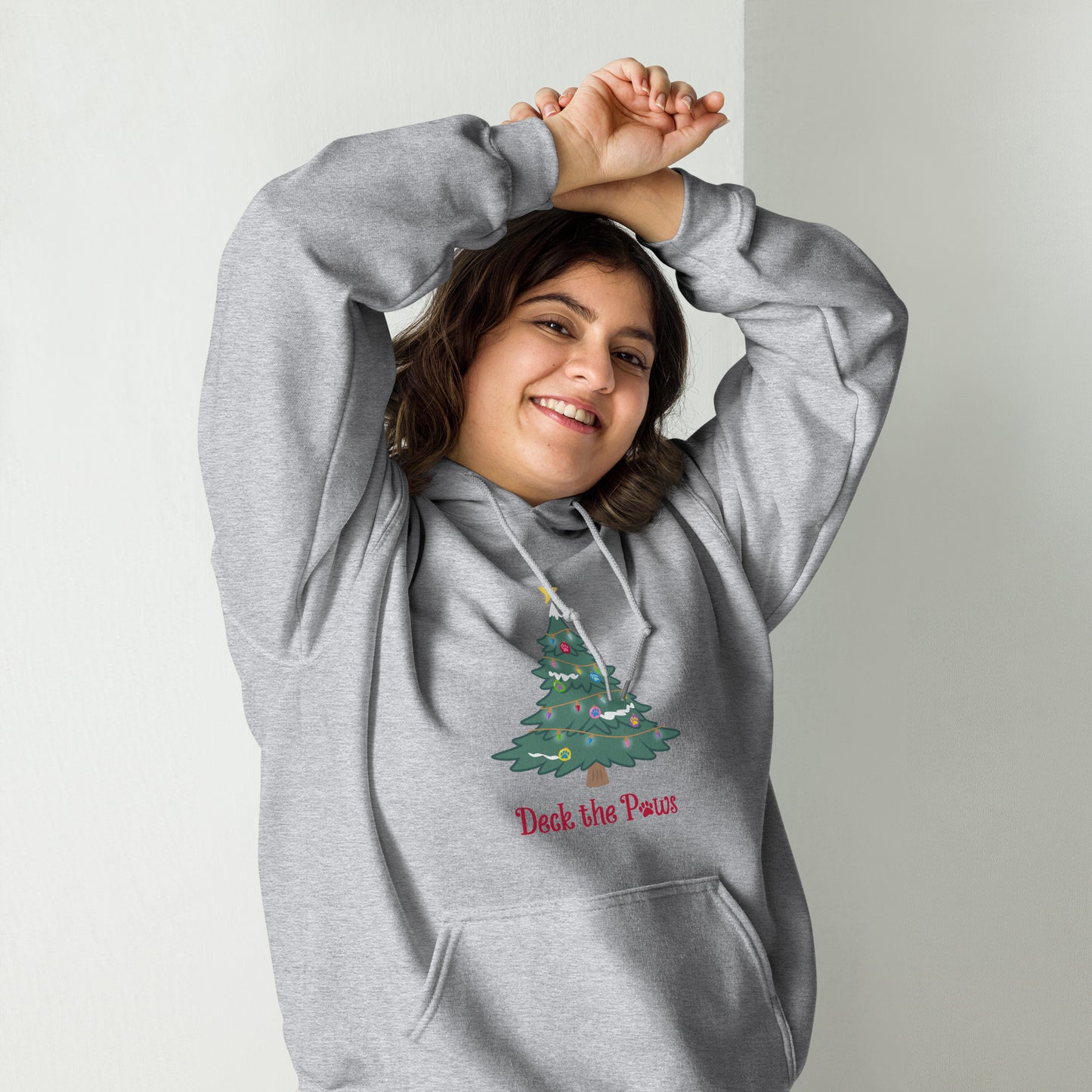 Deck The Paws Christmas Tree Hoodie