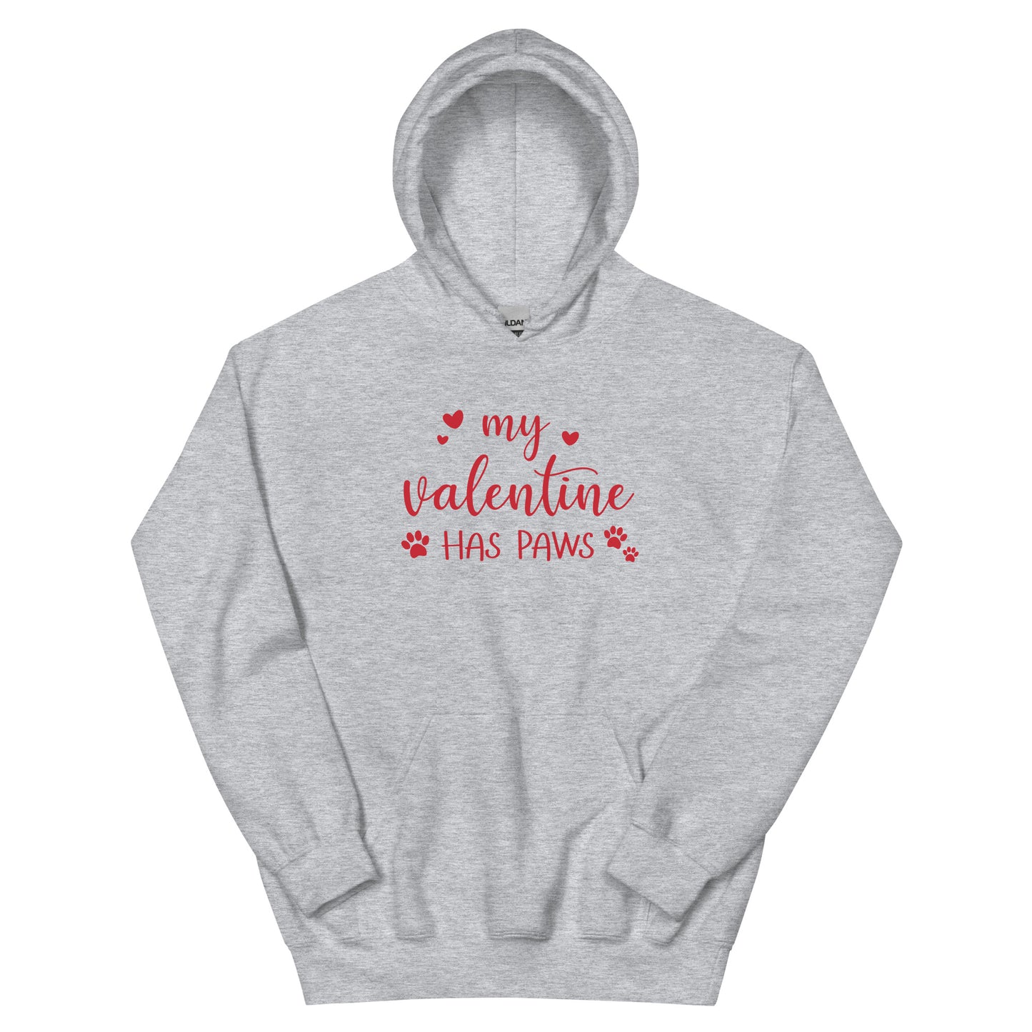 My Valentine Has Paws Hoodie