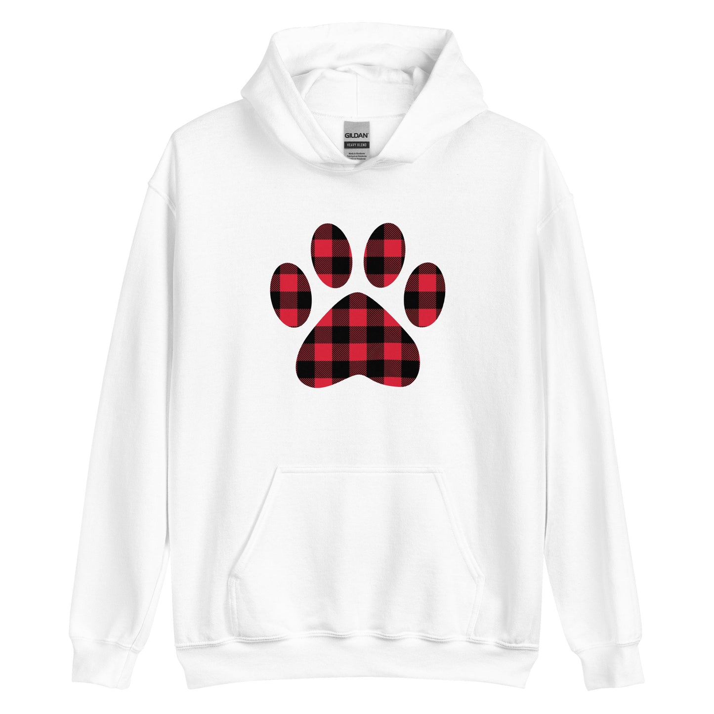 Gingham Paw Print Hoodie