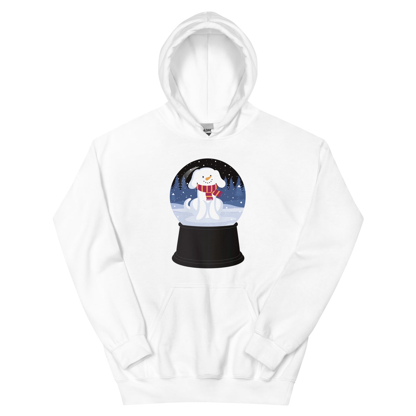 Snowman Puppy Snow Globe Hoodie