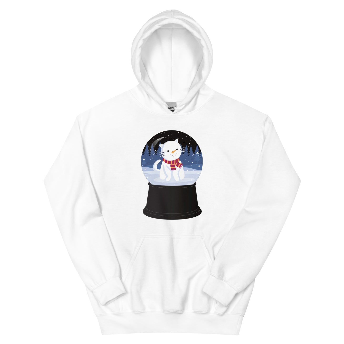 Snowman Kitty Snow Globe Hoodie