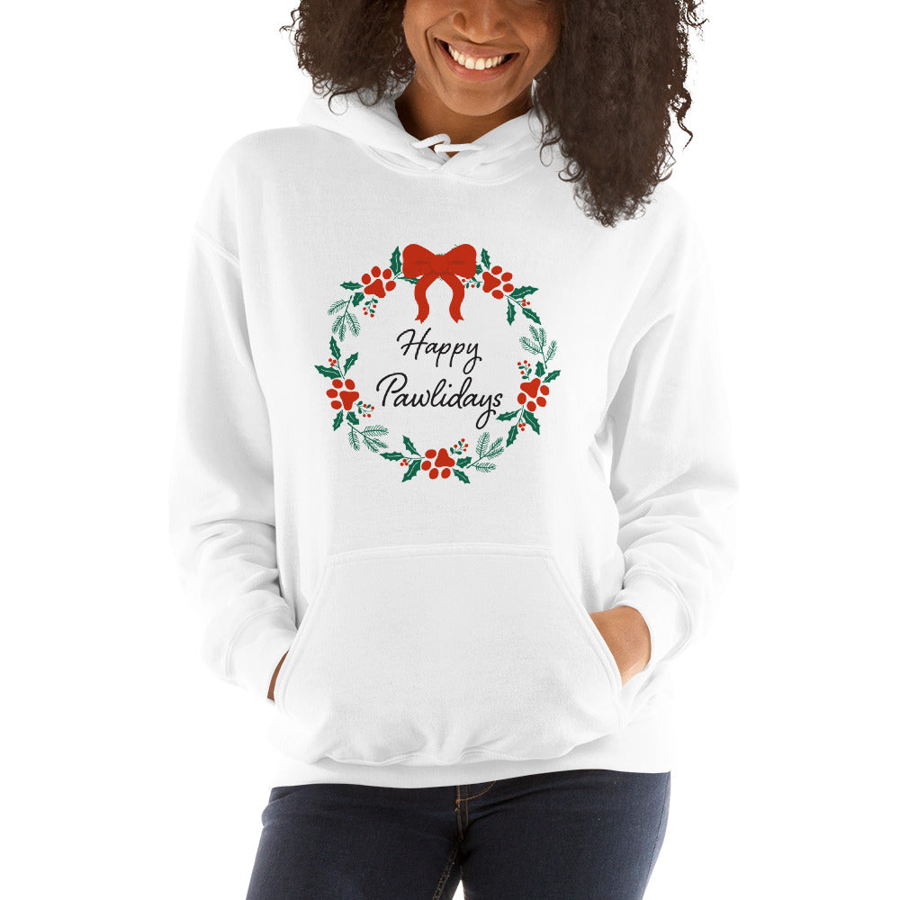 Happy Pawlidays Wreath Hoodie