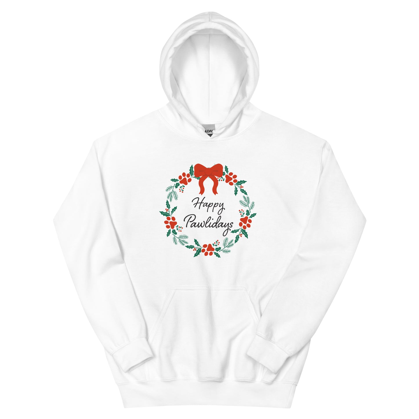 Happy Pawlidays Wreath Hoodie