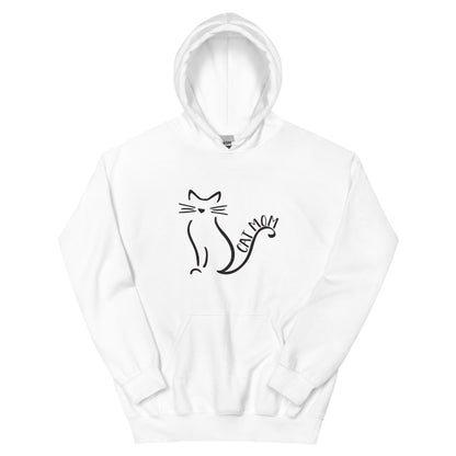 Cat Mom Outlined Hoodie