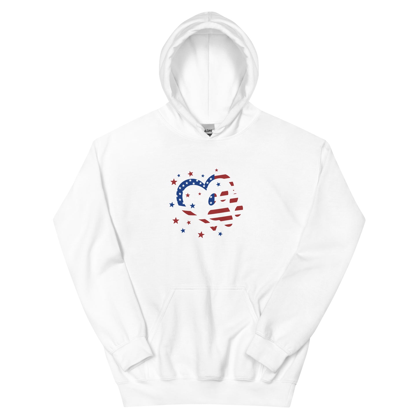 Star Spangled Paw Print Love Hoodie