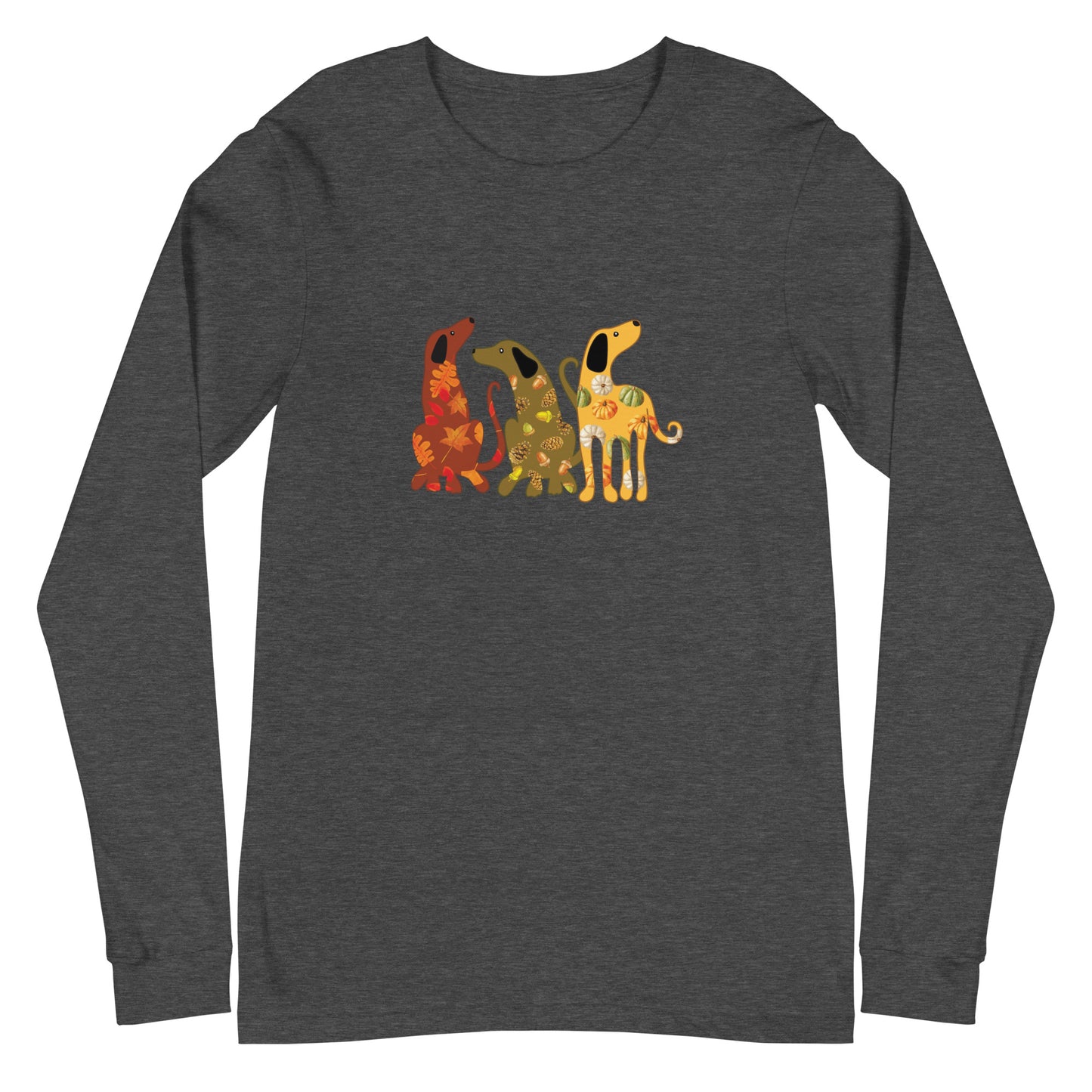 Festive Fall Dogs Long Sleeve Tee