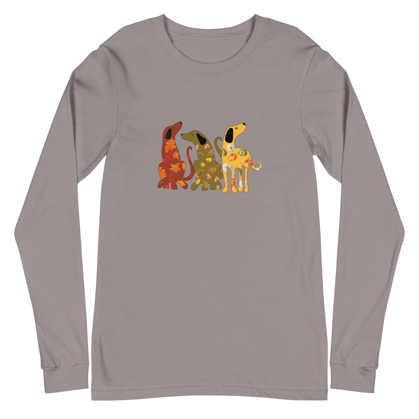 Festive Fall Dogs Long Sleeve Tee