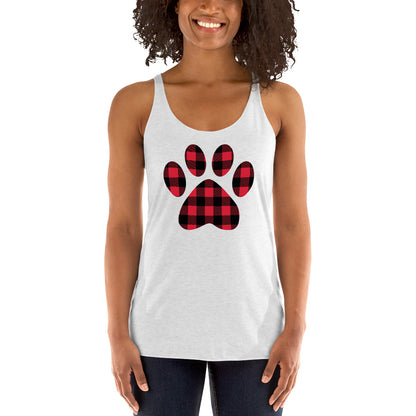 Gingham Paw Print Tank Top