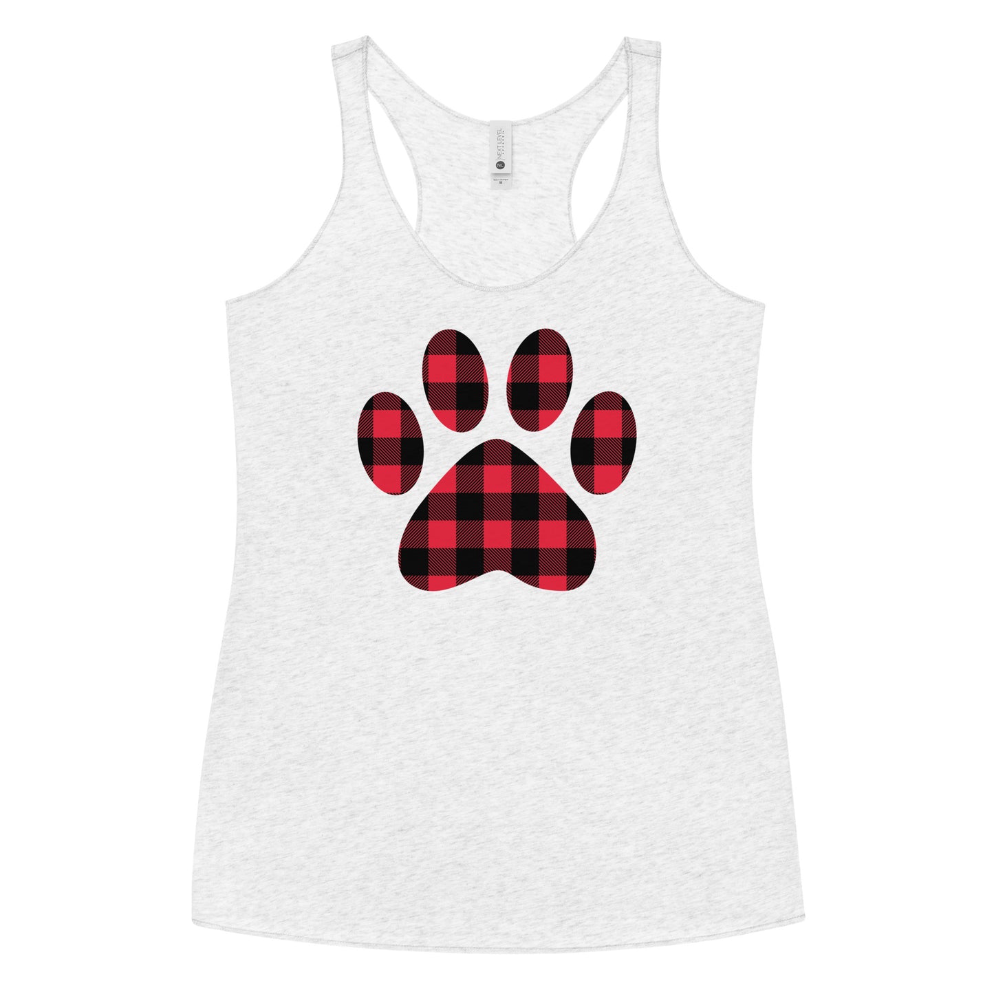 Gingham Paw Print Tank Top