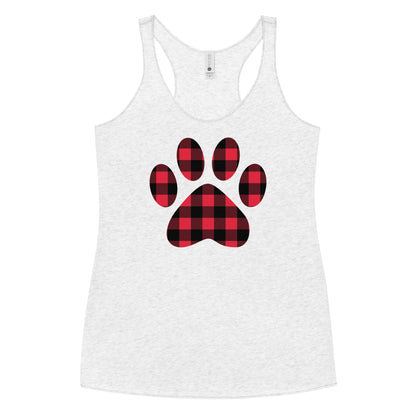 Gingham Paw Print Tank Top