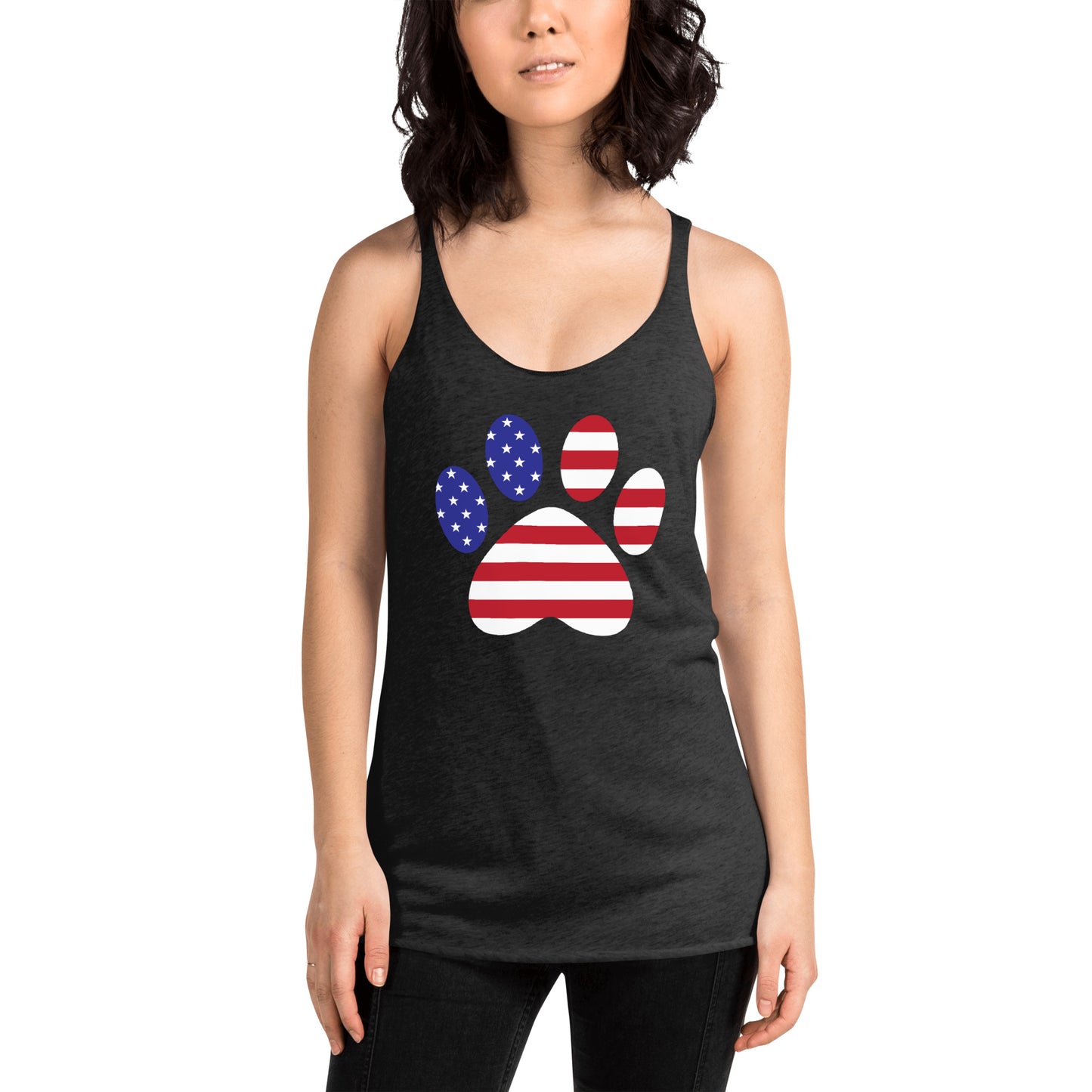 Patriotic Paw Print Tank