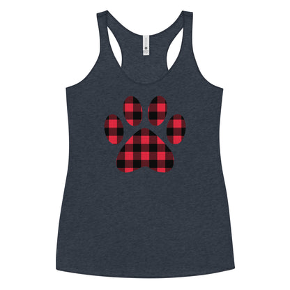 Gingham Paw Print Tank Top