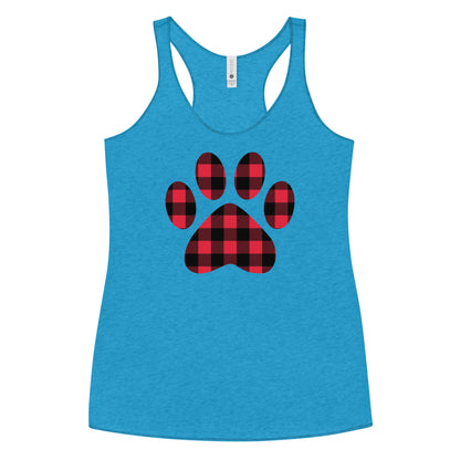 Gingham Paw Print Tank Top