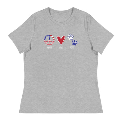 Peace Love & Pets Relaxed T-Shirt