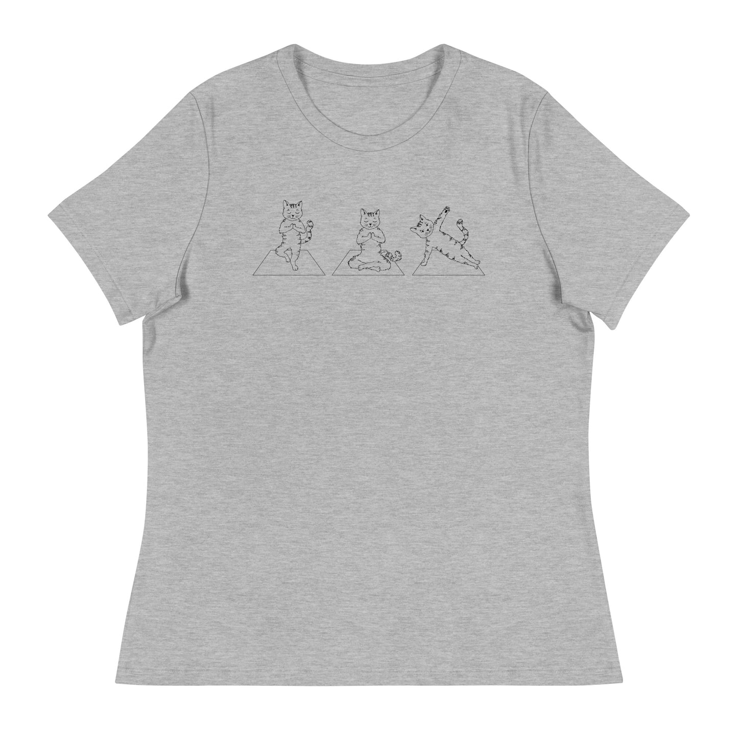 Cat Yoga Pose Relaxed T-Shirt