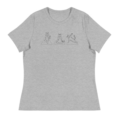 Cat Yoga Pose Relaxed T-Shirt