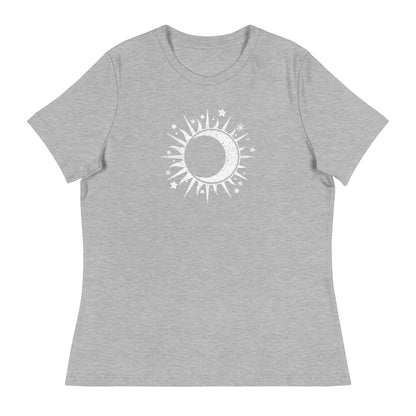 Celestial Sun & Moon Women's Relaxed T-Shirt