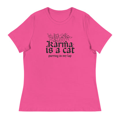 Karma is a Cat Women's Relaxed T-Shirt