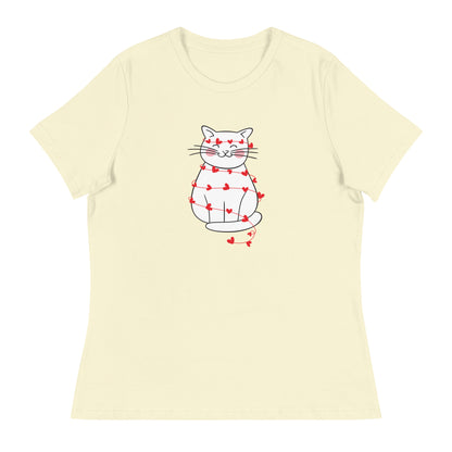 Wrapped in Love Kitty Women's Relaxed T-Shirt