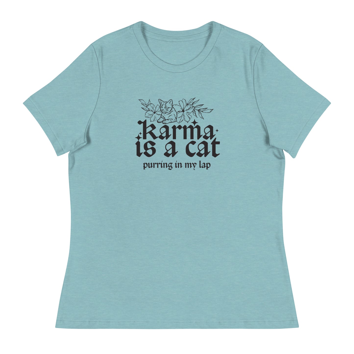 Karma is a Cat Women's Relaxed T-Shirt