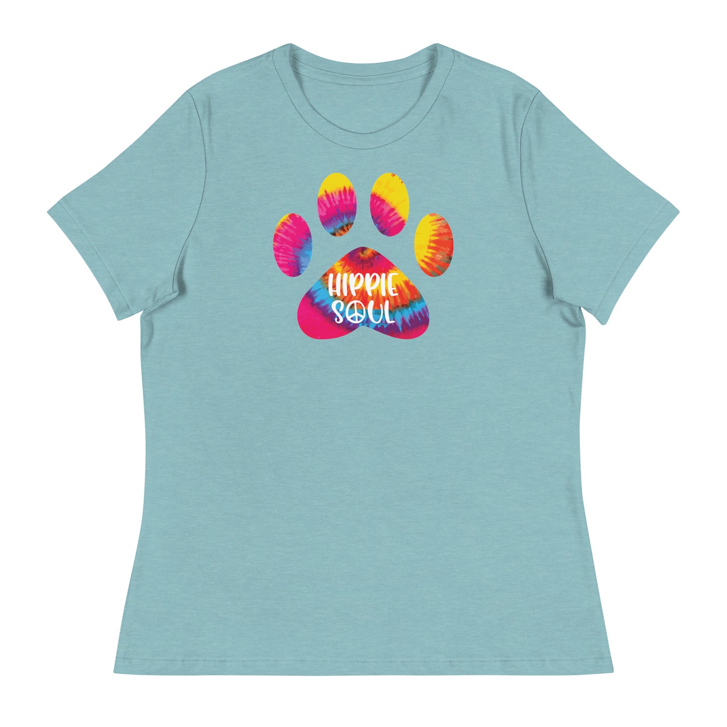 Hippie Soul Paw Print Women's Relaxed T-Shirt