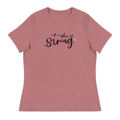 She Is Strong Women's Relaxed T-Shirt