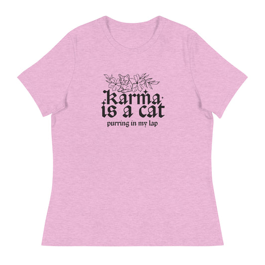 Karma is a Cat Women's Relaxed T-Shirt