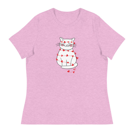 Wrapped in Love Kitty Women's Relaxed T-Shirt