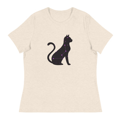 Celestial Cat Women's Relaxed T-Shirt