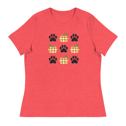 Pumpkins & Paws Women's Relaxed T-Shirt